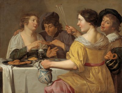 Pulling of the Pretzel by Jan van Bijlert or Bylert